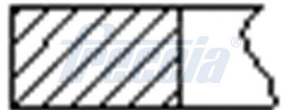 Set segmenti piston BMW Seria 3 (E90) 320 d  diesel 163 cai FRECCIA FR10-075600